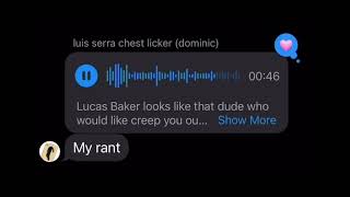 Lucas Baker crashout