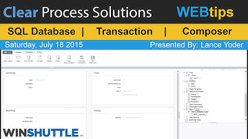 WINSHUTTLE Tutorials & WEBtips- Transaction – SQL Database as Source of Data Training