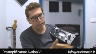 audiomela avalon design v5 preamplificatore e d i di alta qualit demo registrazione voce