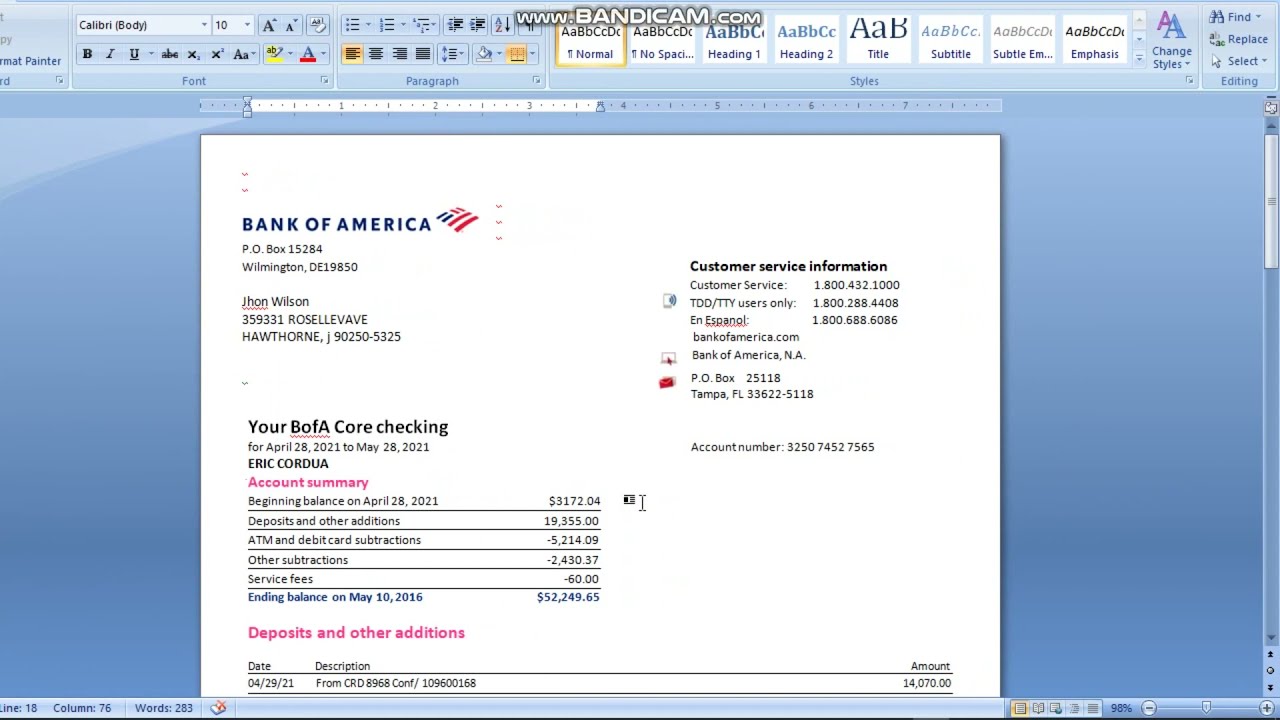 Bank Of America Statement YouTube bank-of-america-statement-youtube