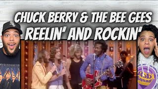 SPEECHLESS!| FIRST TIME HEARING Chuck Berry &amp; The Bee Gees -  Reelin&#39; And Rockin&#39; REACTION