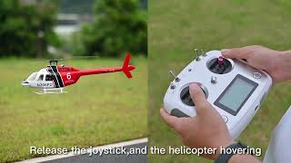 FLYWING Bell206 V3 scale RC helicopter First Flight Tutorial