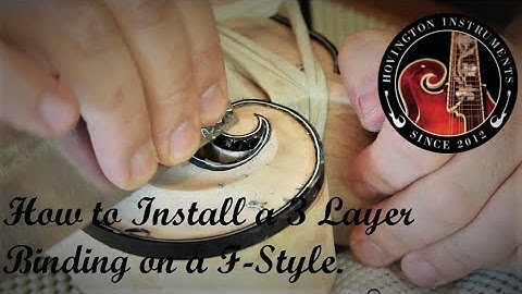 How to Install a 3 Layer Binding on a F-Style