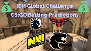 CS:GO Betting Predictions - Furia vs. Heroic, Navi vs. Liquid - IEM Global Challenge