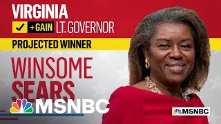 Winsome Sears Wins Virginia Lt. Governor Race, NBC News Projects