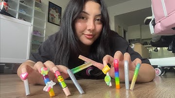 ASMR floor tapping and scratching 💅 (XL NAILS)