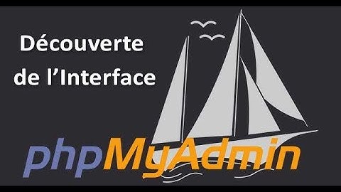 Coursaline.com: Découvrir interface de phpMyAdmin