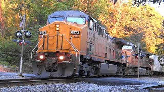 CSX K683 Empty Ethanol Tank Train With UP Power