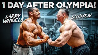 China's Biggest Bodybuilder Lu Chen Workout 1 Day After Olympia!