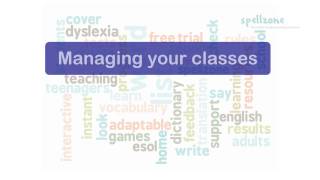 Spellzone: Managing your classes.