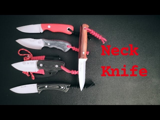 Cuchillos de cuello: pequeño y práctico complemento para el cuchillo de  supervivencia o caza 