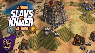 1v1 Arabia | Slavs vs Khmer | vs Hera