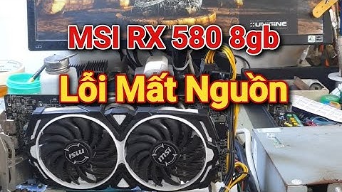MSI RX 580 8gb Cách Sửa Lỗi Mất Nguồn. #recom #suapc #suamaytinh #suavga #sualaptop #suadienthoai