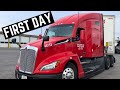 First day trucking  time to get on the road