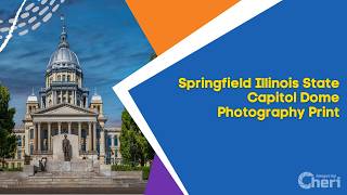 Springfield Illinois State Capitol Dome Photography Print