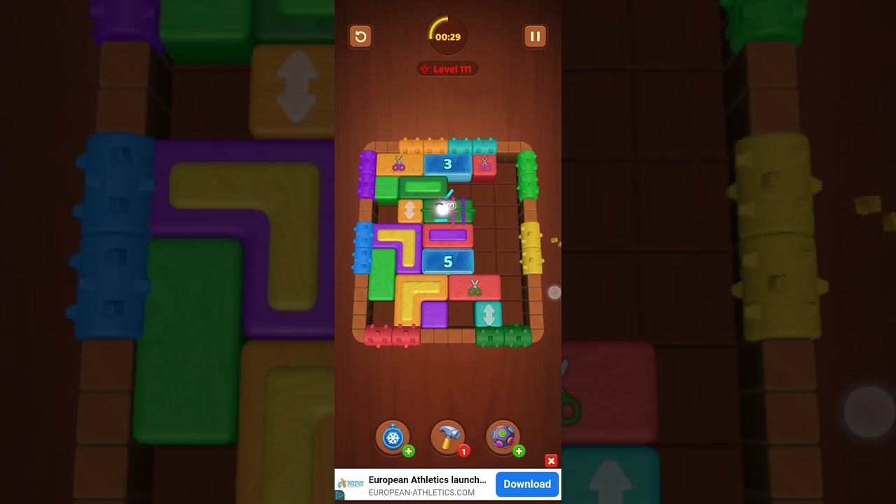 Wood block jam level 111