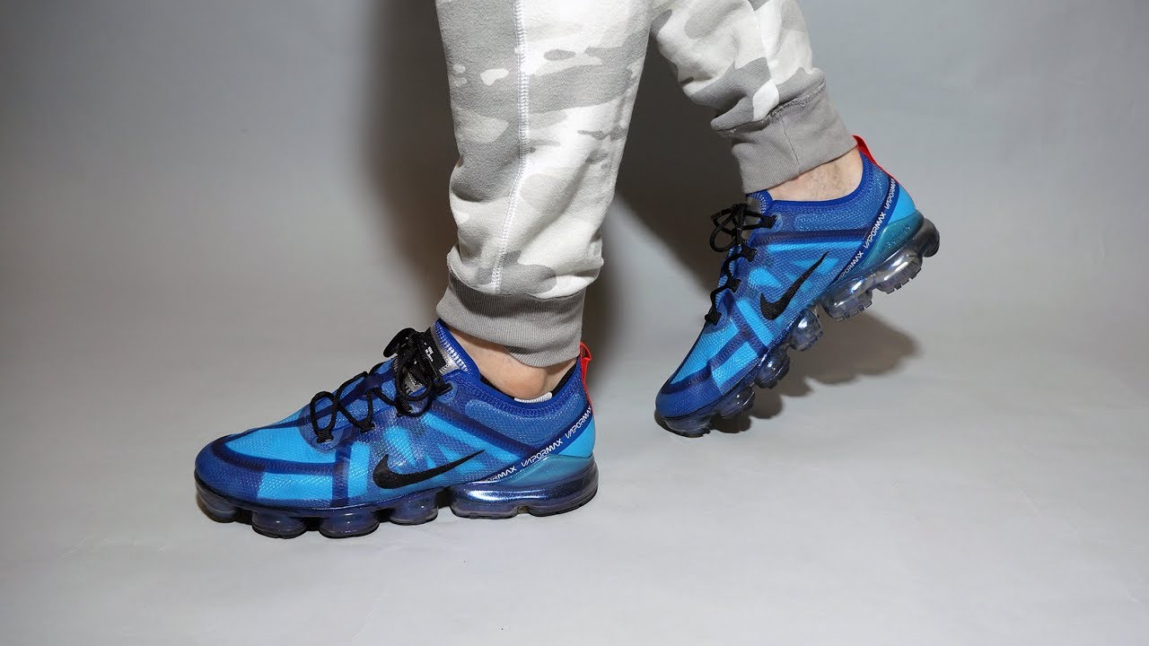 air vapormax 2019 ghost black on feet