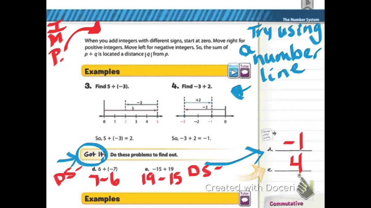 ADV Lesson 3.2 Adding Integers - YouTube