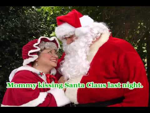 I saw my Mommy Mummy kissing Santa Claus - Animated Christmas Karaoke - YouTube