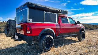 OVRLND Campers Popup Camper Shell Installed! [Power Wagon Episode 5]