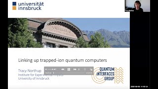 Linking up trapped-ion quantum computers, Tracy Northup, University of Innsbruck