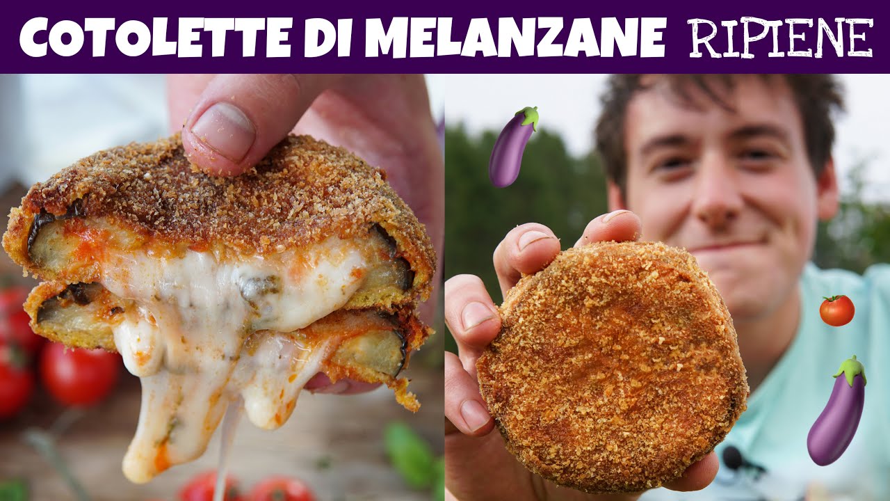 COTOLETTE DI MELANZANE RIPIENE ALLA PARMIGIANA - ricetta facile, veloce e golosa | Davide Zambelli