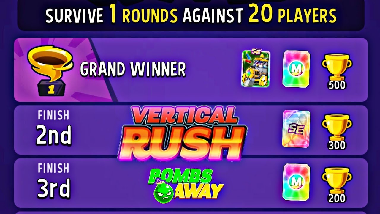 vertical rush bombs away new rumble | match masters | vertical rush bombs away