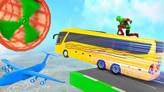 Ambulance Car Stunt Games: Mega Ramp Car Games - Bus mega ramp stunts game. Android Gameplay