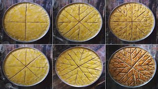 Bakllava | Prerja e bakllavase ne forme Ylli dhe pjekja e bakllavase | Baklava Turk