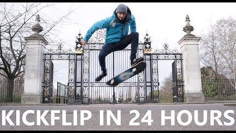 Learn How To Skateboard (Kickflip) in 24 Hours