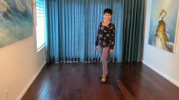 Fiesta Beginner line dance demonstration and tutorial by Stephie