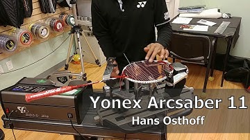 Time Lapse: How to String a Yonex Arcsaber 11 Badminton Racquet