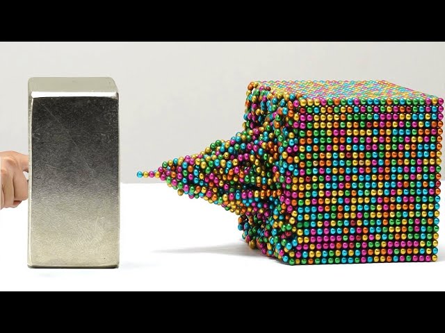 1 Giant Monster Neodymium Magnet vs 1,000 Small Neodymium Magnets in Slow  Motion 