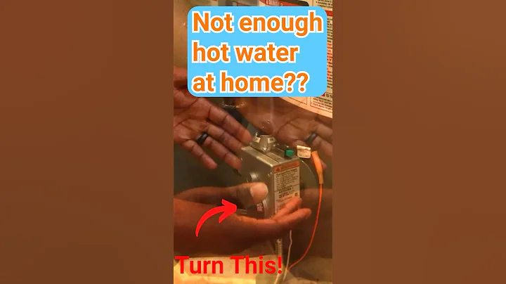 How to adjust temperature on gas water heater -- A, B, and C settings