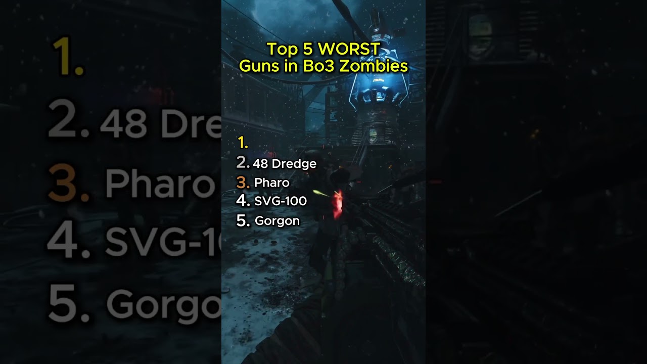 What’s the worst gun in zombies? 