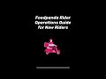 Foodpanda Rider Operations Guide For Beginners / New Rider Tutorial and tips