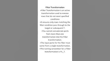 Filter Transformation in informatica cloud 2025#informaticaiics #etl#easy #interviewpreparation