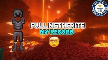 Full Netherite Armor in 1:19 – My Fastest Speedrun! 🤯