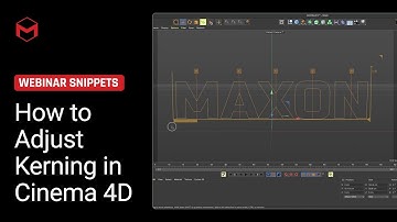 Adjust Text Spline Kerning in Cinema 4D