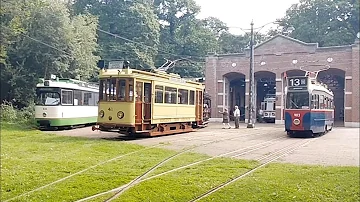 Groningse tram 41 met Amsterdamse open paardenwagen 600, Nederlands Openluchtmuseum Arnhem 