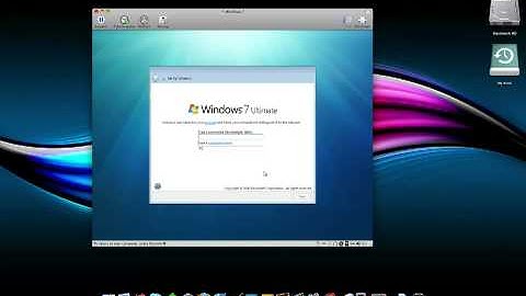 Installing Windows 7 in VMware Fusion