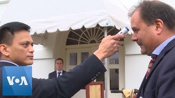 White House Media Get Temperature Check Ahead of Coronavirus Briefing