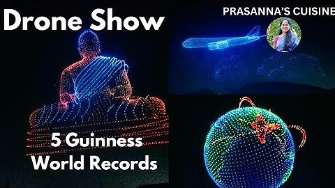 Drone show 2024 Vijayawada | 5 Guinness world records | 5000 drones