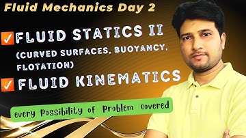 | Fluid Mechanics Day 2 | Fluid Statics 2 | Fluid Kinematics |