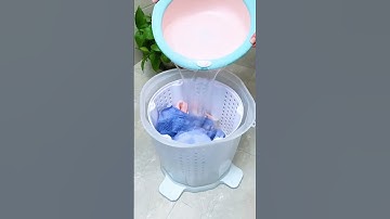 Easy to wash clothes without electricity😏#goodstuff #goodthings #homehacks #householditems #useful