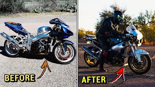 Pouring $10,000 into a $650 GSXR 😅🔧🏍️