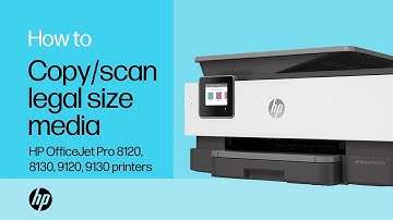Copy/scan with legal size media | HP OJ Pro 8120, 8130, 9120, 9130 All-in-One printers | HP Support