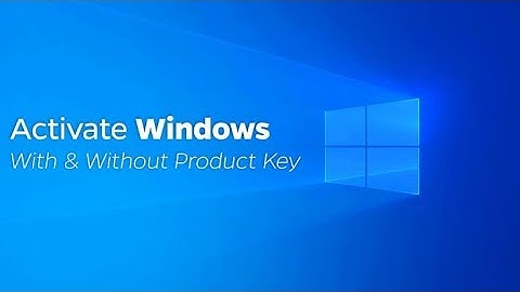 How to Activate windows 10
