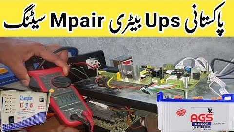 Pakistani Ups Battery Mpair Setting | Ups DC Mpair Setting