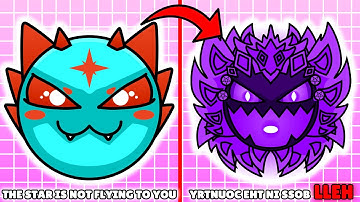 CUSTOM Geometry Dash Difficulty Faces but they are REVERSE (Version 5)